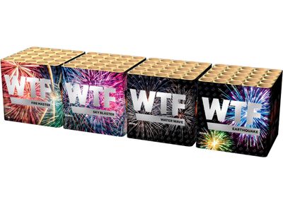 3749 Sky Blaster &amp; Earthquake + Fire Master &amp; Water Wave 4 x 25 shots