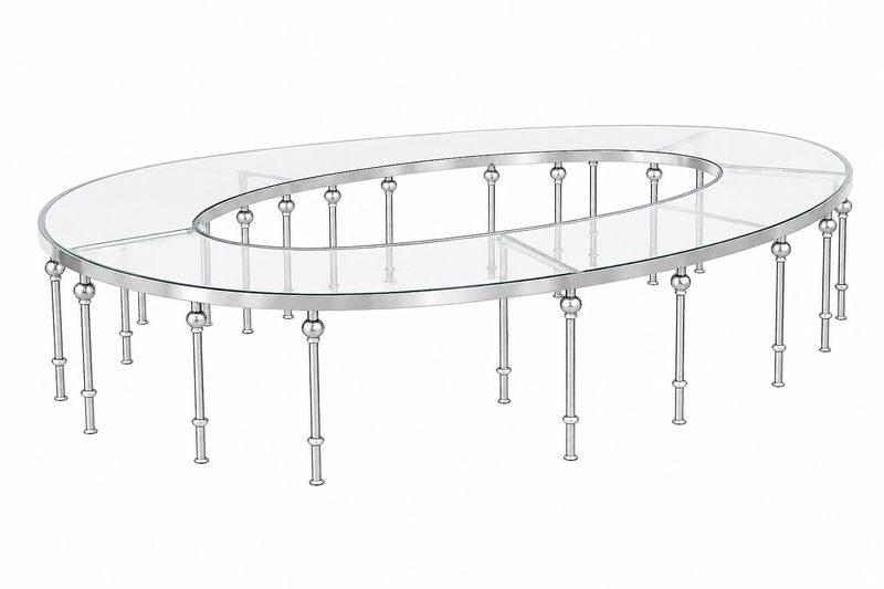 KIDS Serpentine Glass Table