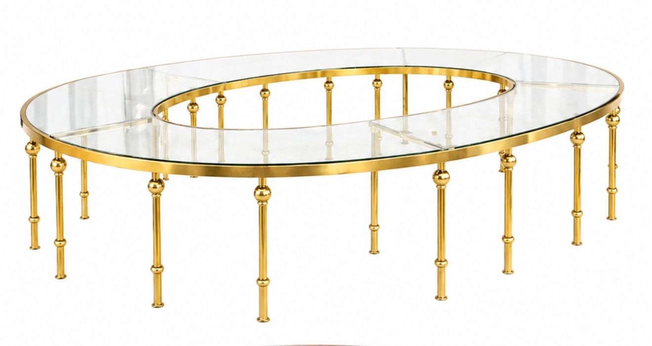 KIDS Serpentine Glass Table