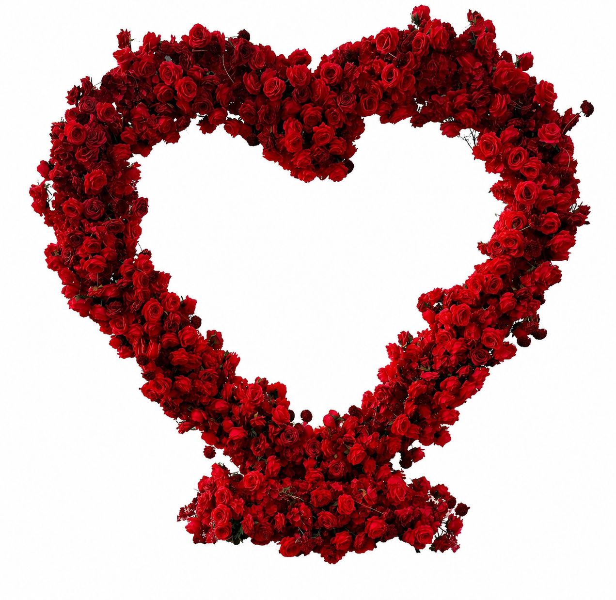 Luxury Floral Heart Stand