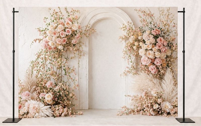 Floral Arch Backdrop Rental