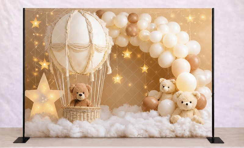 Hot Air Balloon Backdrop Rental