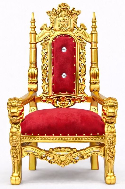 Kids Red Royal Throne Chair