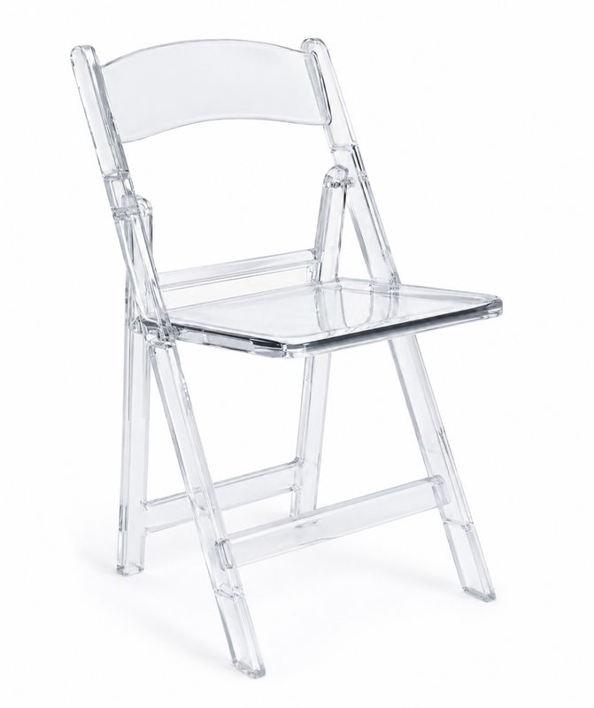 Clear Resin Folding Chairs