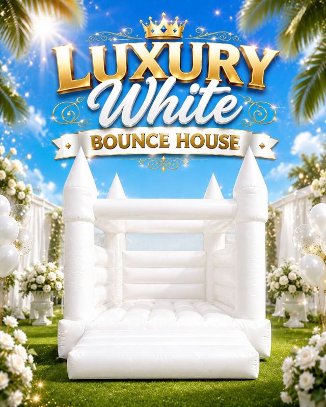 Luxury White Bounce House