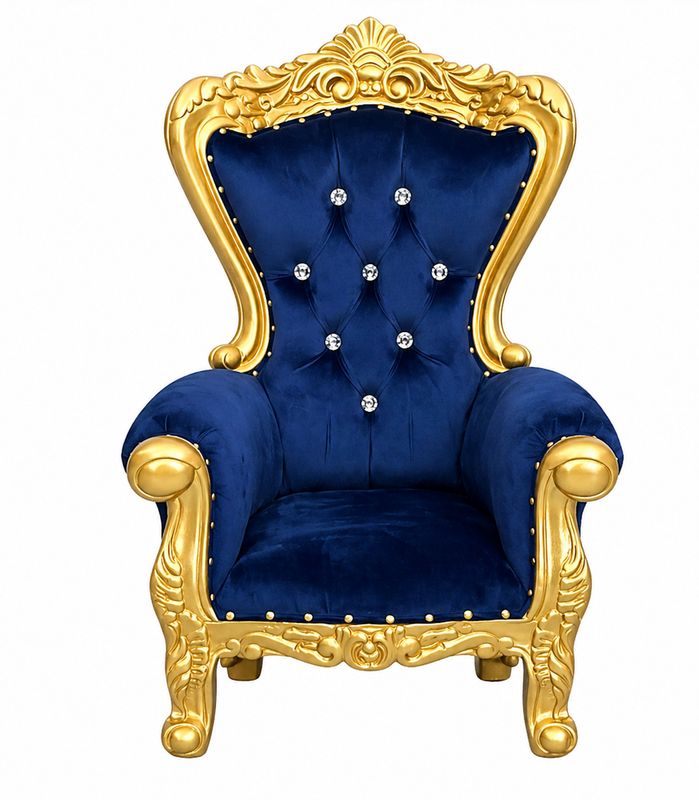 Kids Blue Throne Chair