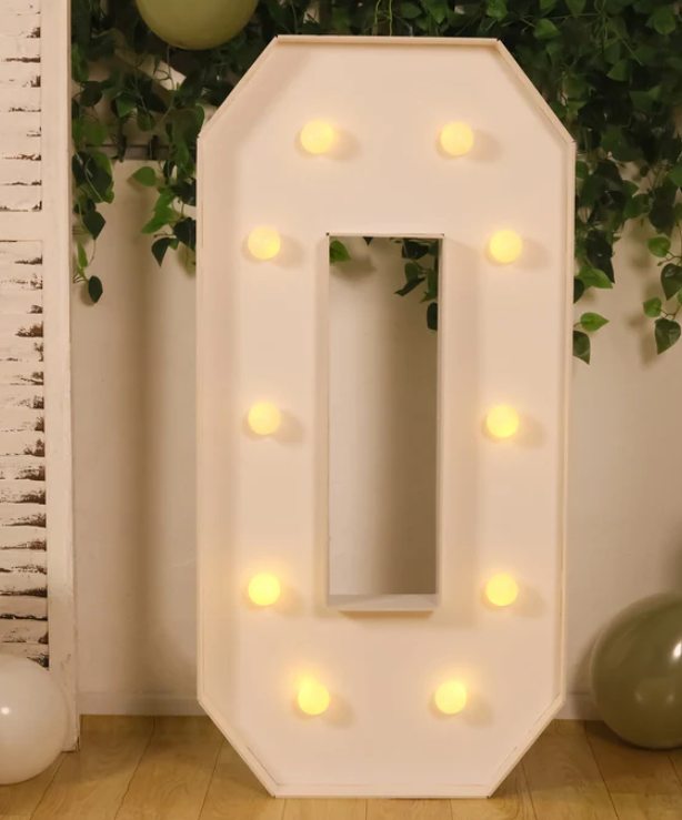 Light-Up Marquee Numbers