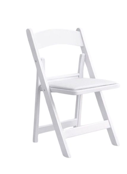 White Resin Folding Chairs