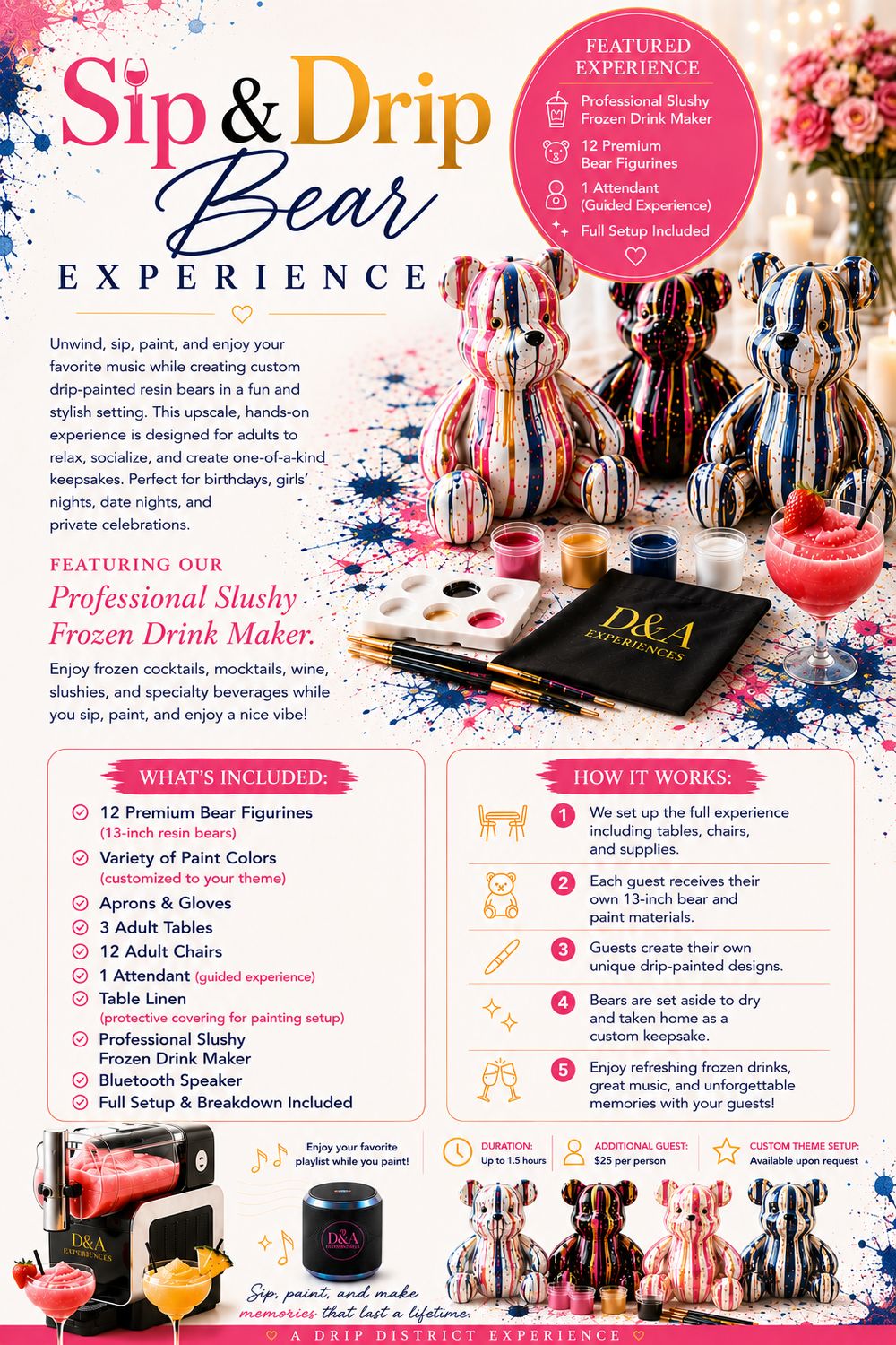 Sip & Drip Bear Experience Sip & Drip Bear Experience