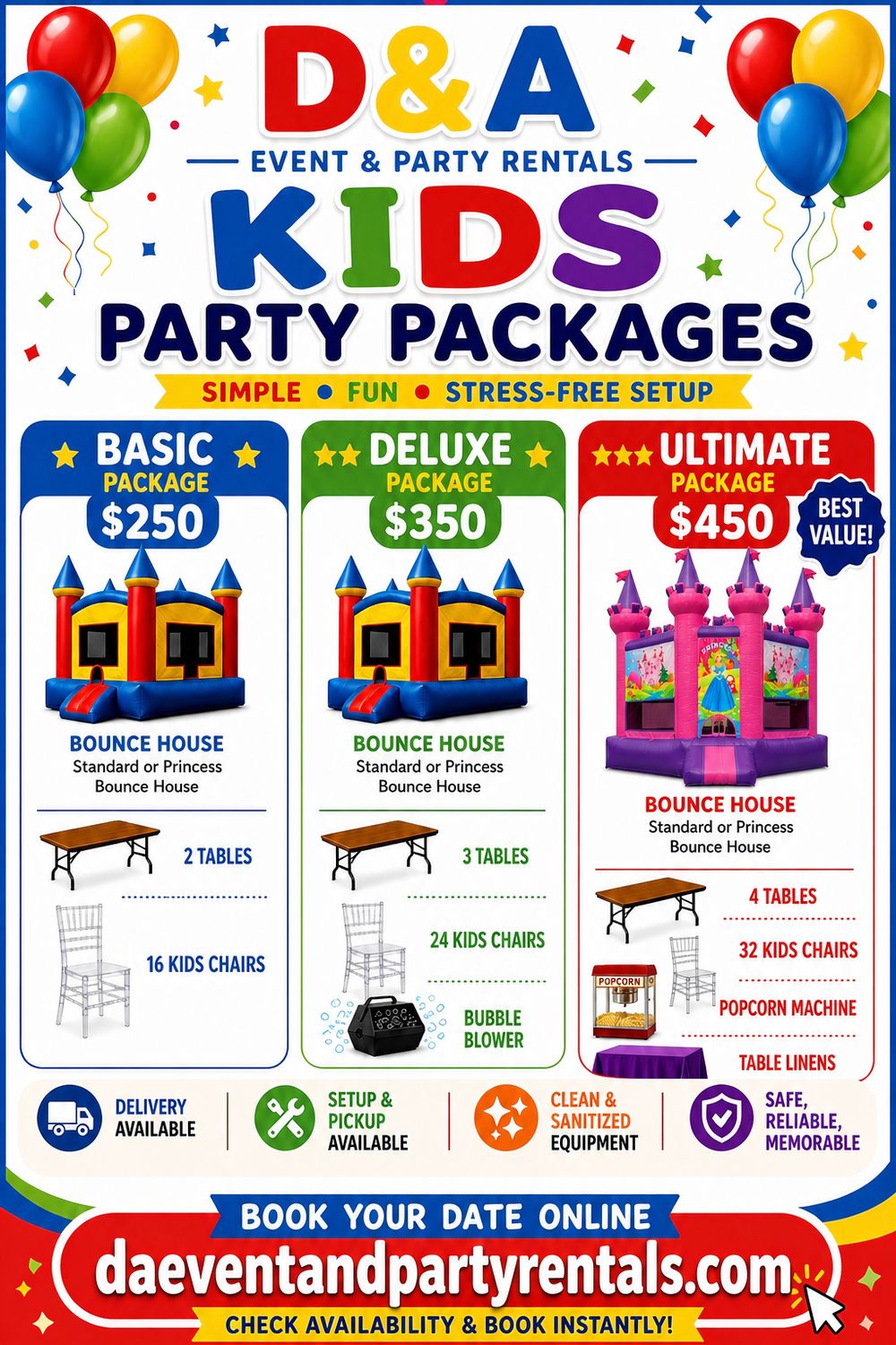 All-In-One Kids' Party Package