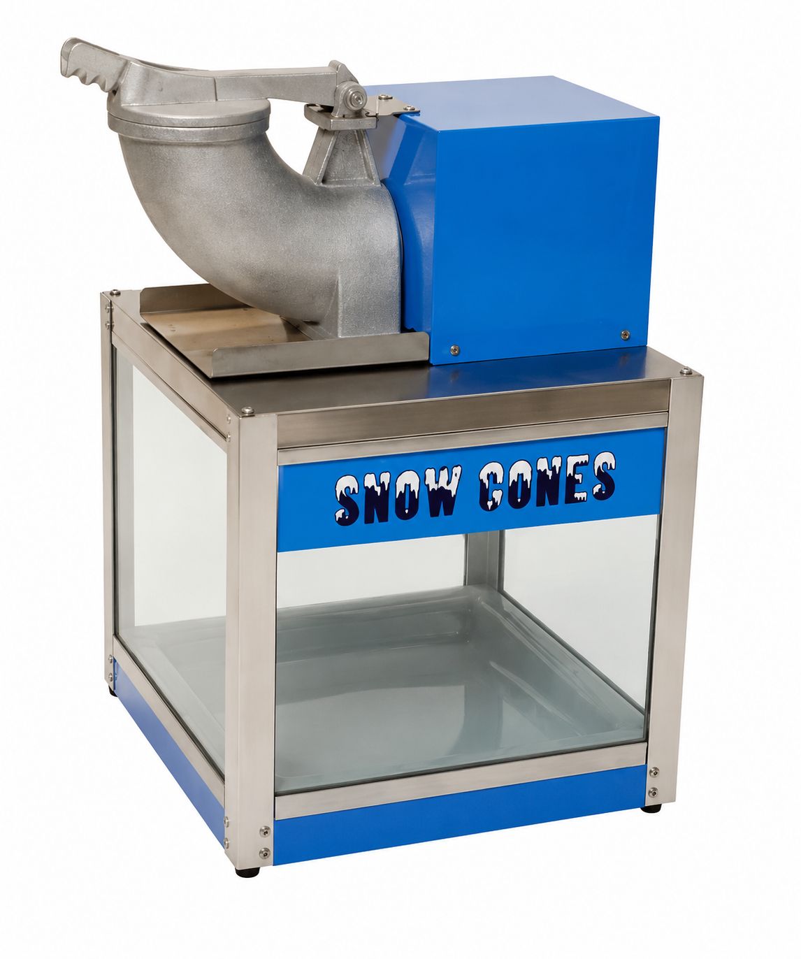 Commercial Snow Cone Machine with Display Cart