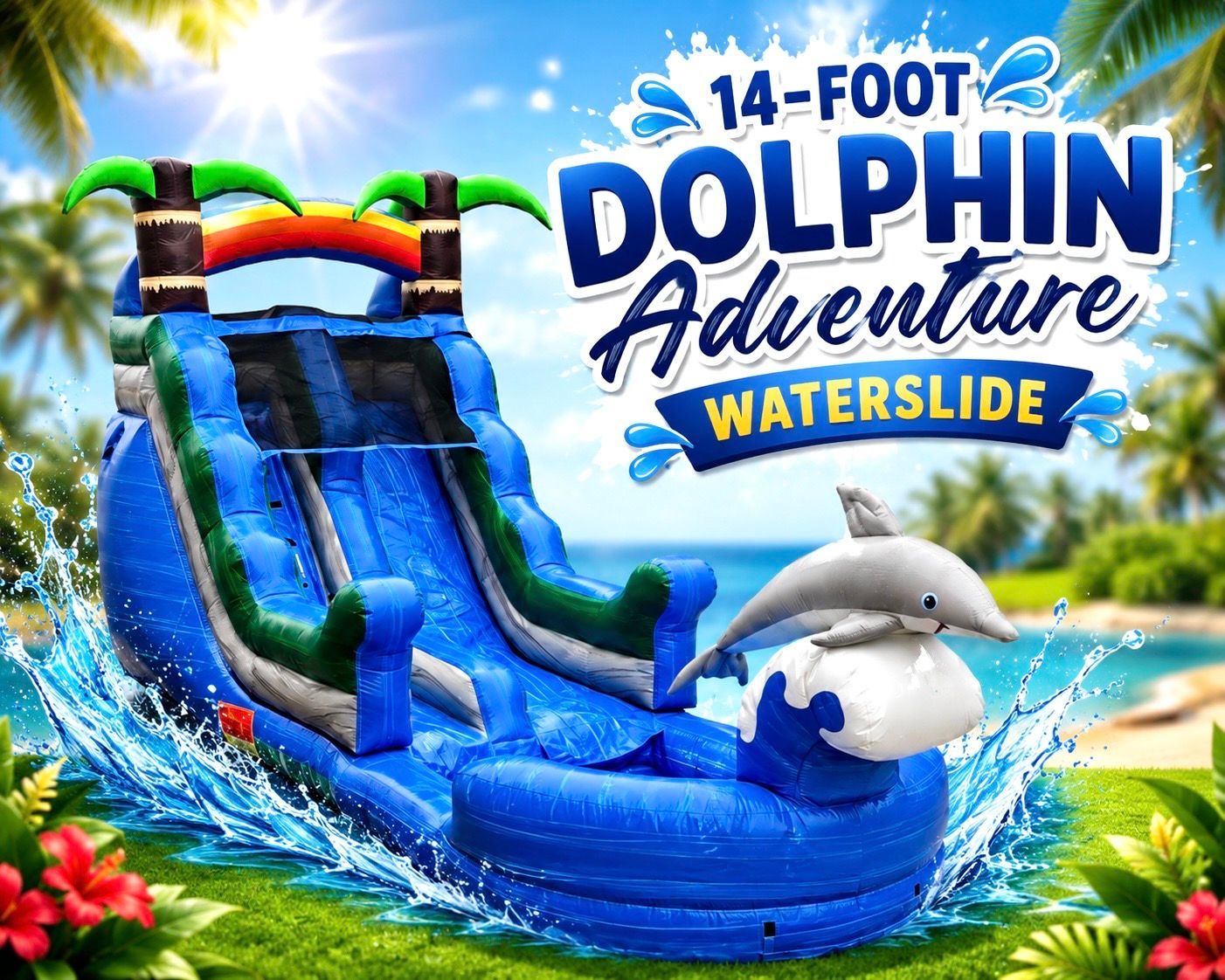 14-Foot Dolphin Splash Water Slide 14-Foot Dolphin Splash Water Slide