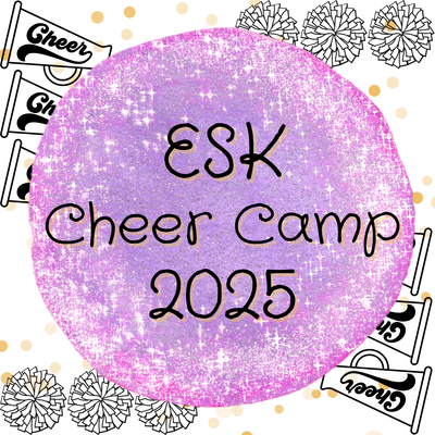 2025 ESK Cheer Camp, Rising K-4th, July 14-18, 2025
