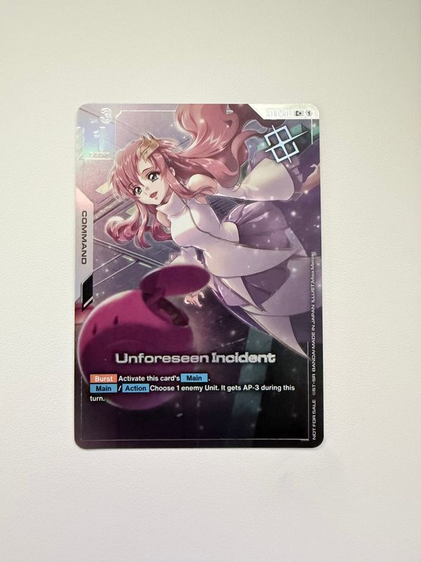 Unforeseen Incident (Store Tournament Winner Pack 01) - Gundam Promotional Cards