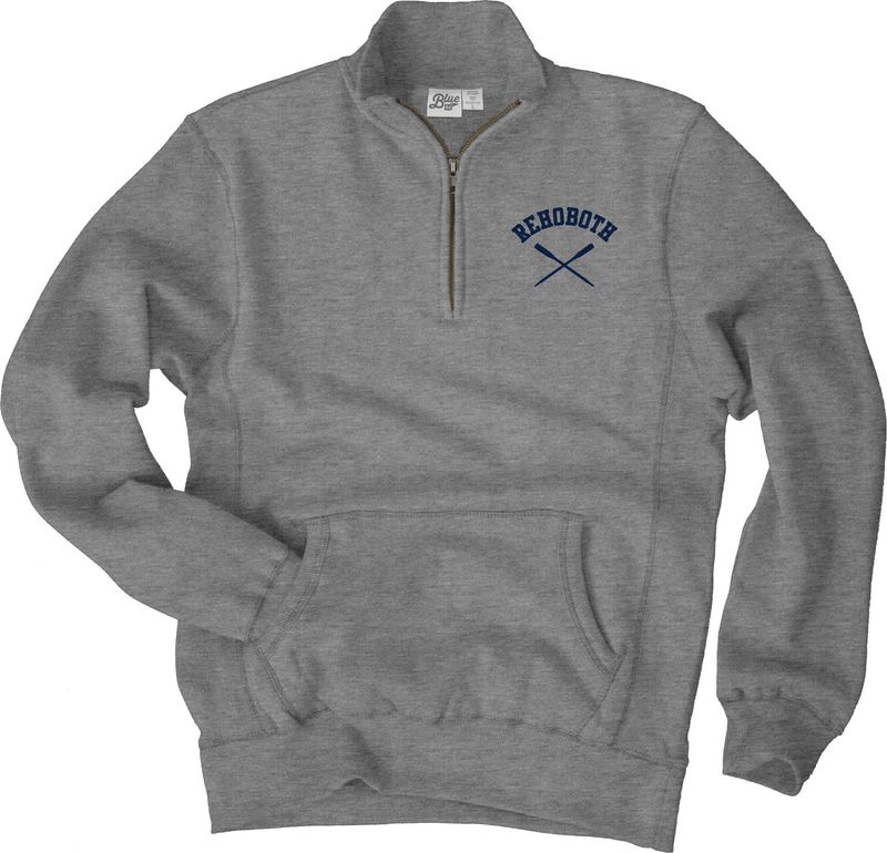 MENS 1/2 ZIP DYNAMITE CROSSED OARS