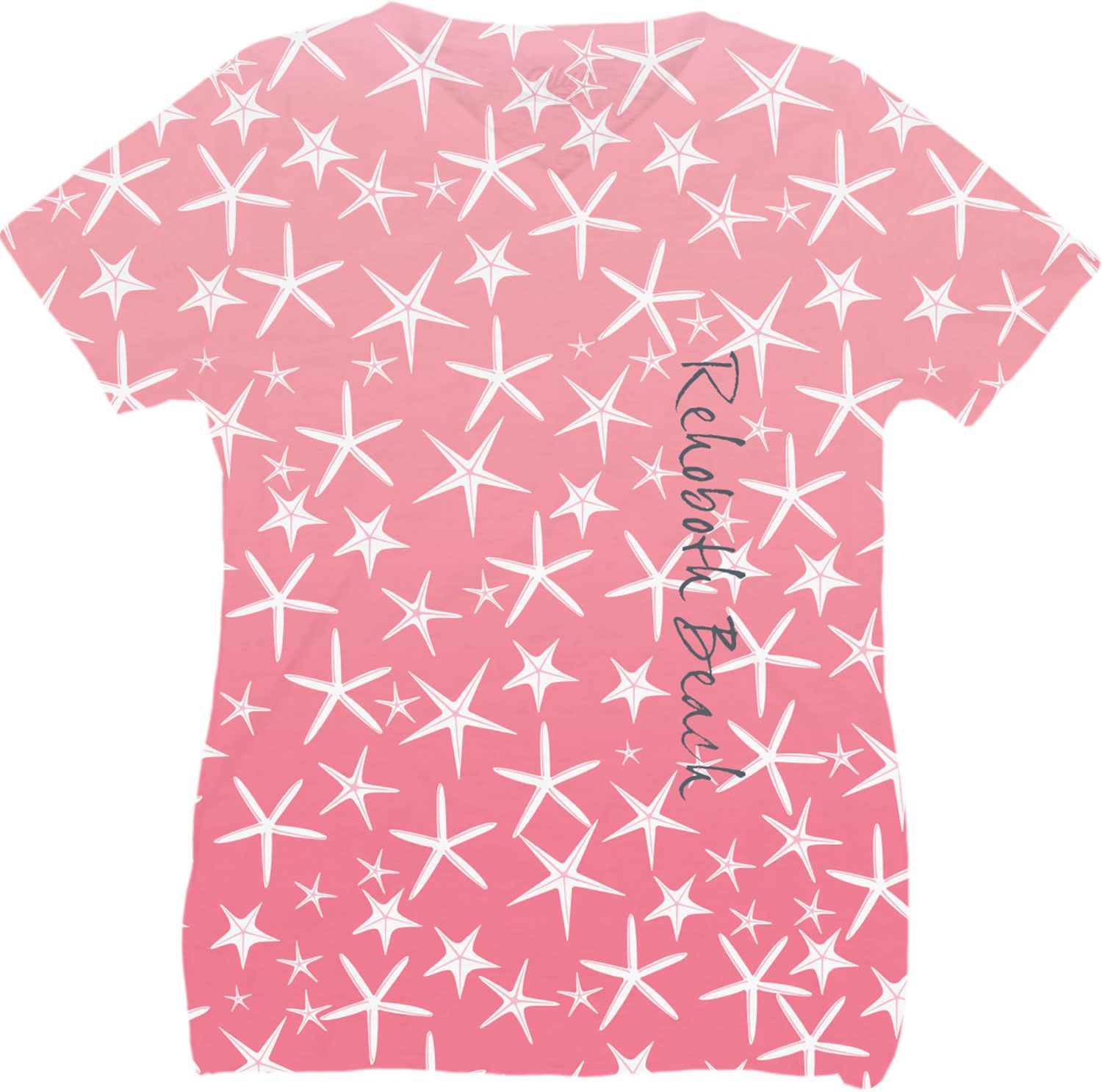 SUBLIMATION GET AWAY STARFISH VNECK SS TEE
