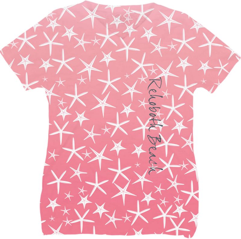 SUBLIMATION GET AWAY STARFISH VNECK SS TEE