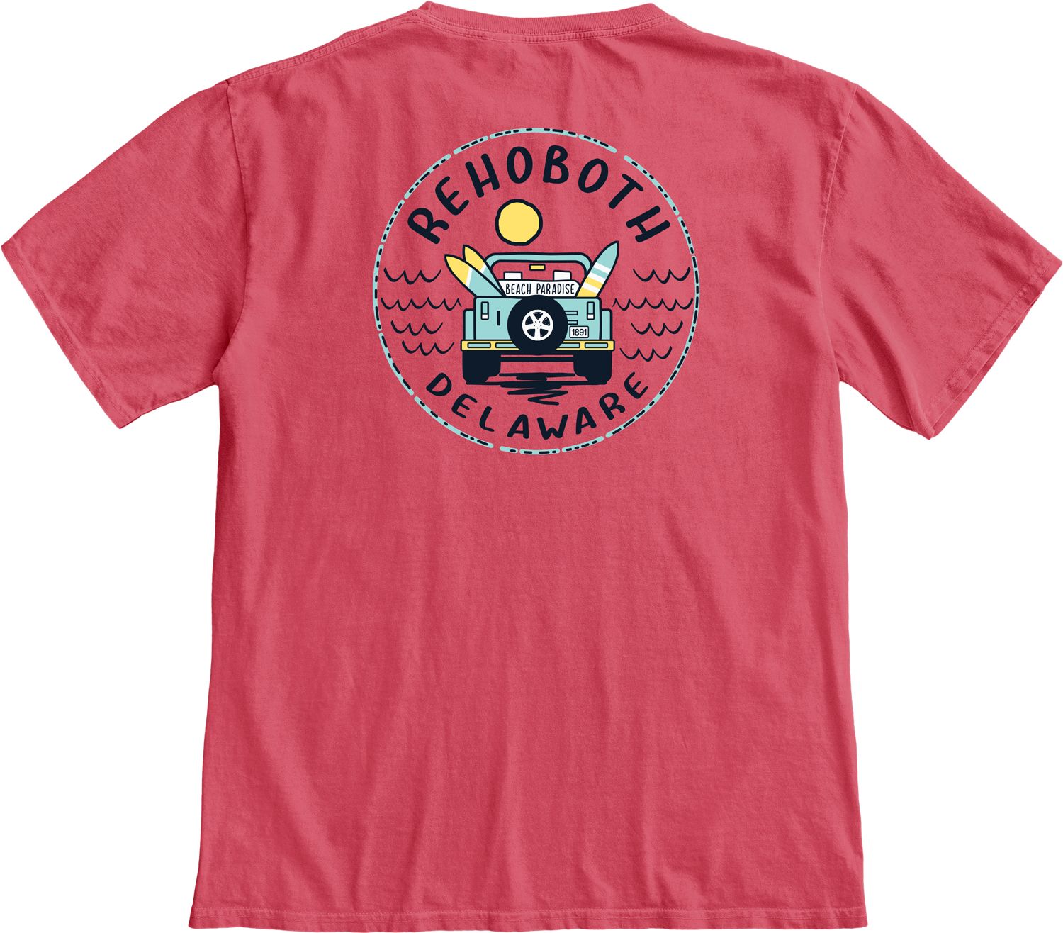 CONCURRENCE JEEP SS TEE, Color: PAPAYA, Size: S