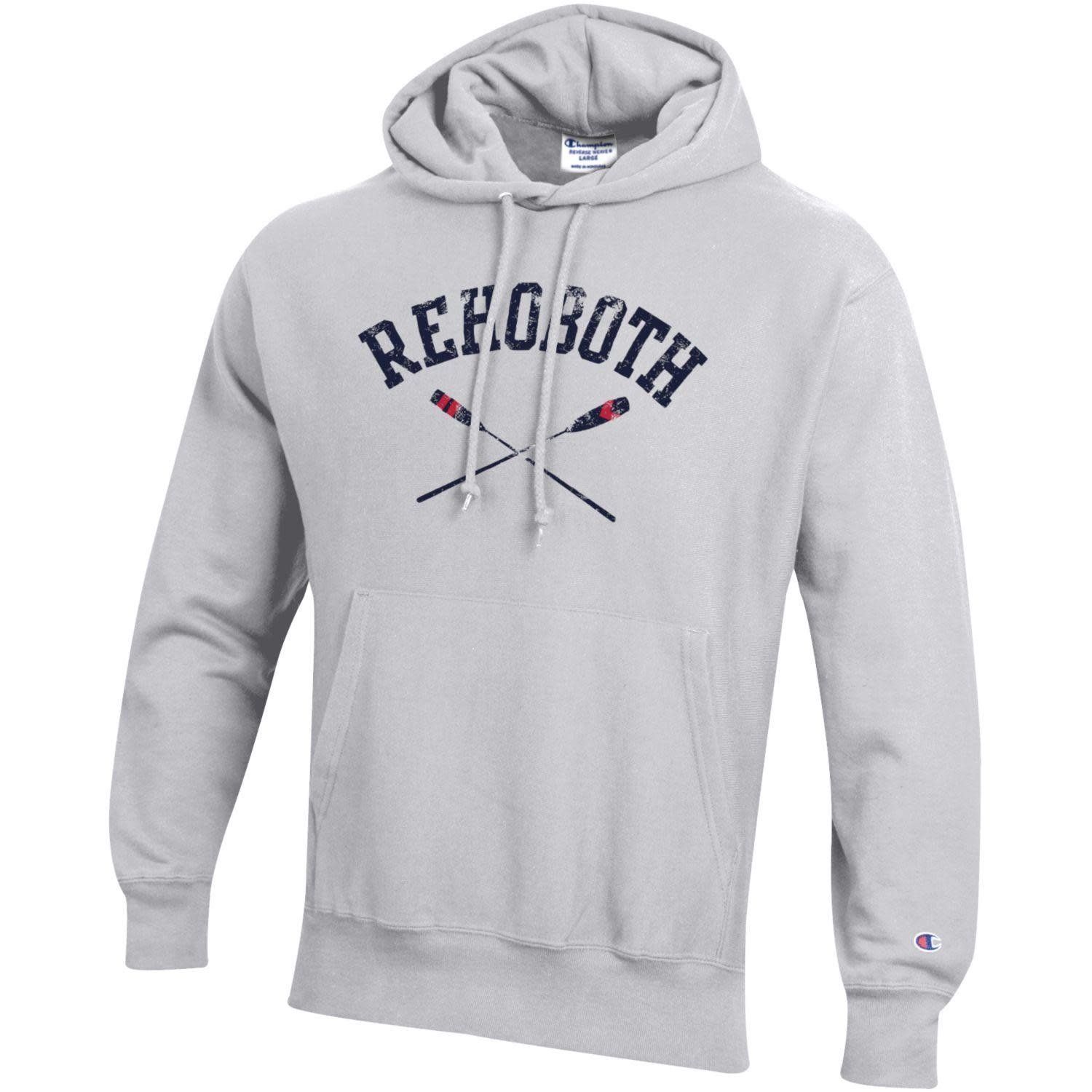 CHAMPION REVERSE WEAVE HOODIE, Color: SILVER GREY OARS, Size: XS