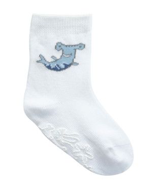 EARTH NYMPH BABY SOCKS, Color: HAMMERHEAD SHARK, Size: 0-6 MONTHS