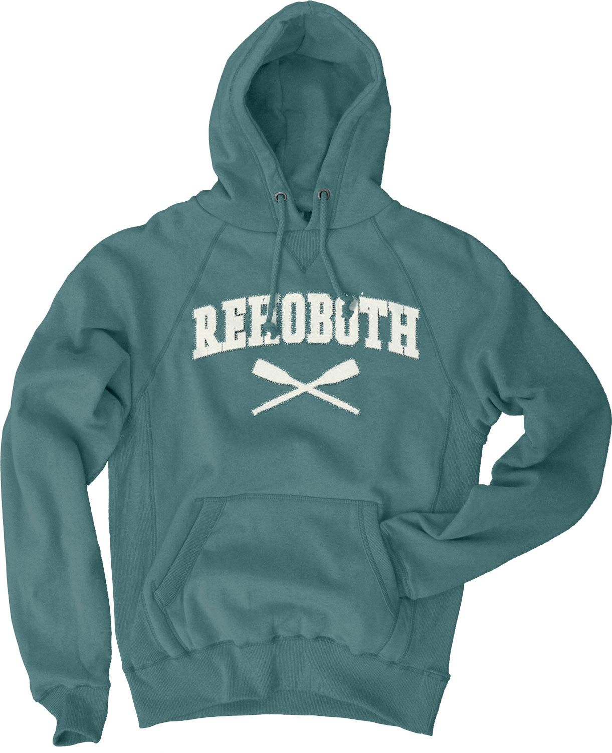 DOUBLE TIME OARS SOFT HOODIE, Color: TEAL, Size: XS