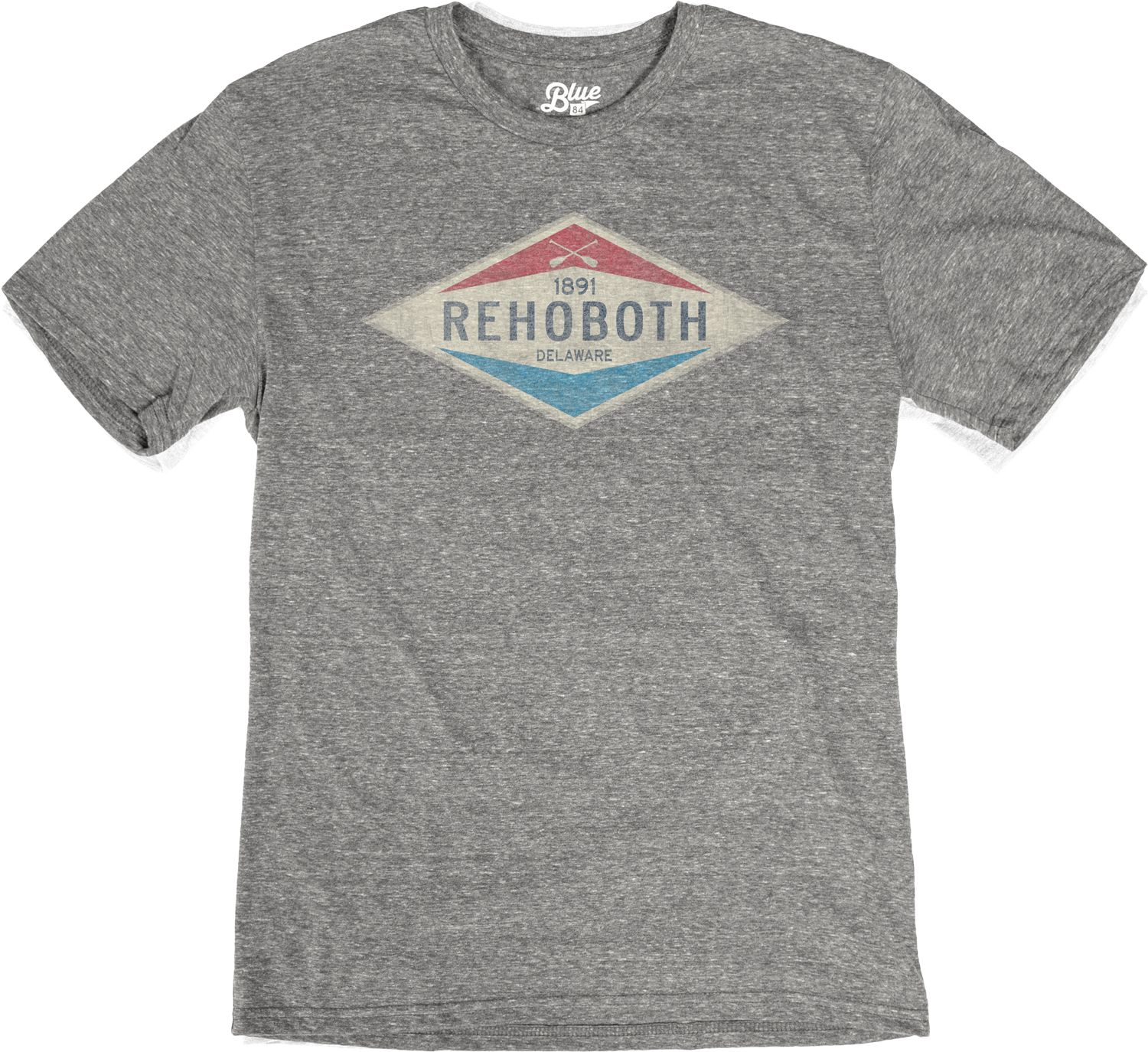 SLICK VALVE PADDLES TRIBLEND SS TEE, Color: HEATHER GREY, Size: S