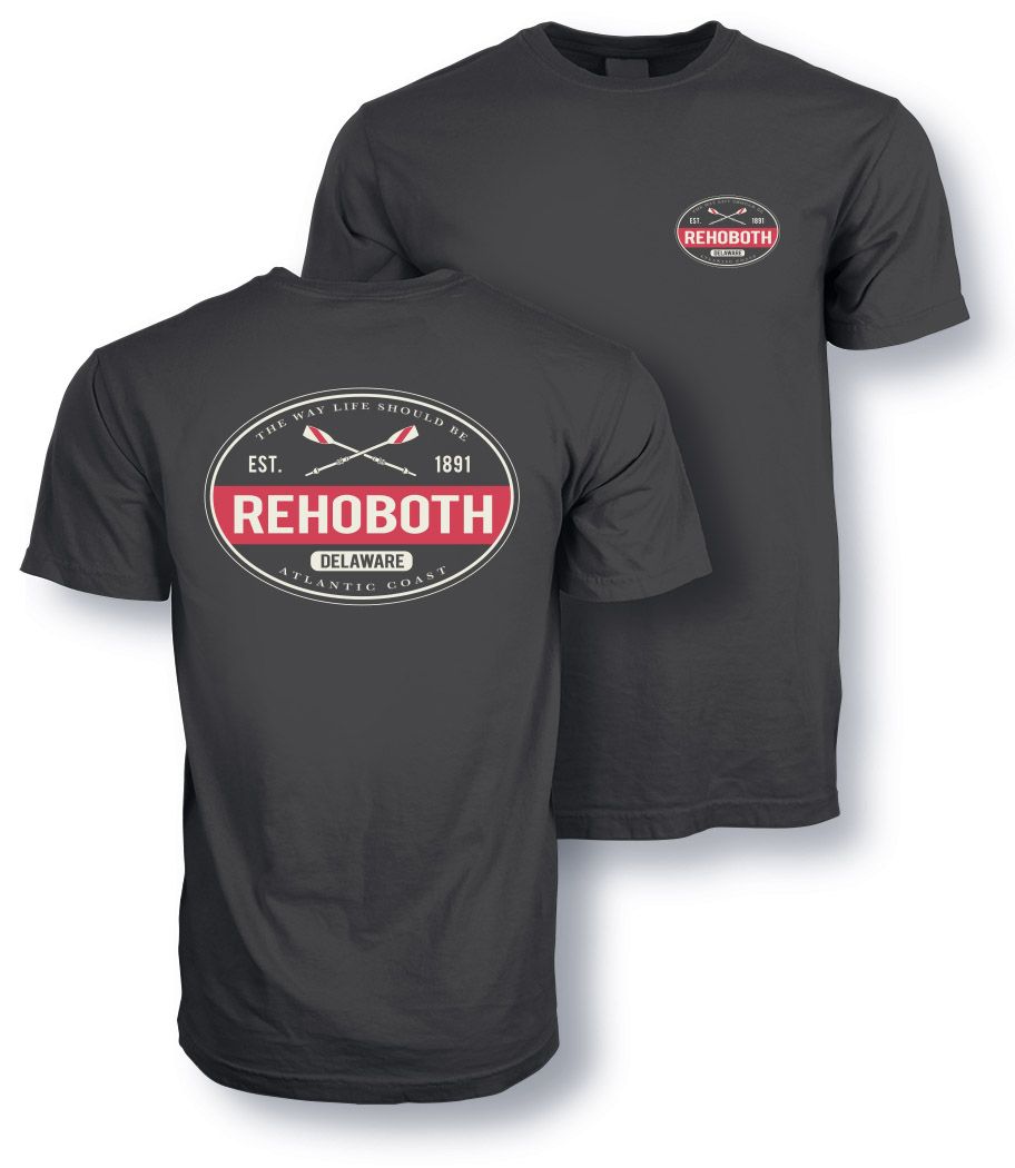 RED STRIPE SS TEE, Color: CHARCOAL, Size: S