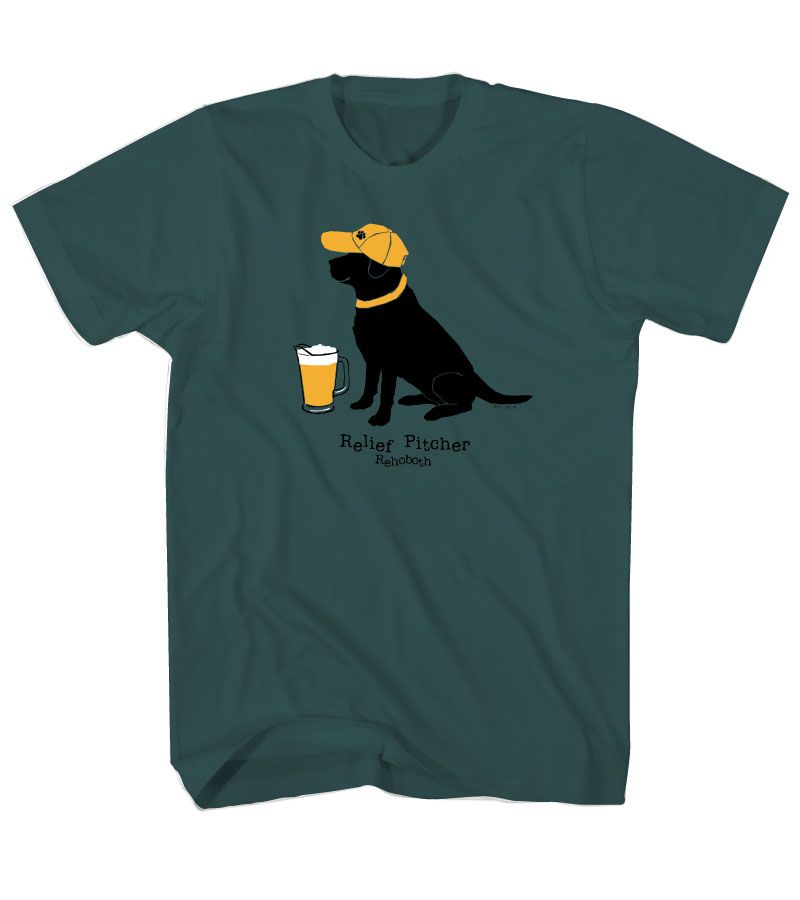 RELIEF PITCHER LAB SS TEE, Color: BLUE SPRUCE, Size: S