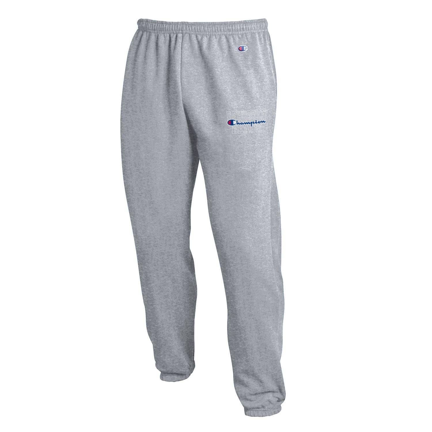 CHAMPION MENS BANDED SWEATPANTS, Color: HEATHER GREY, Size: XS