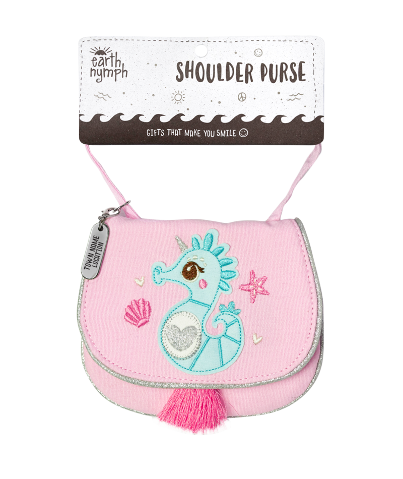 EARTH NYMPH SHOULDER PURSE, Color: SEAHORSE