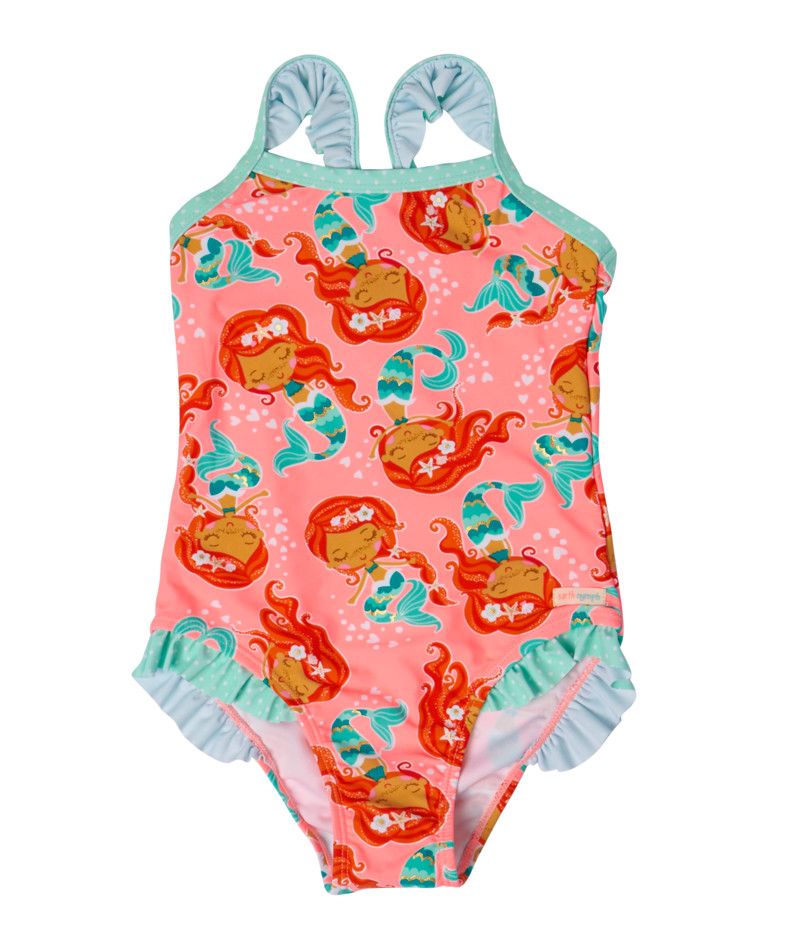 EARTH NYMPH SWIMSUIT, Color: MERMAID, Size: S/2-3 YEARS