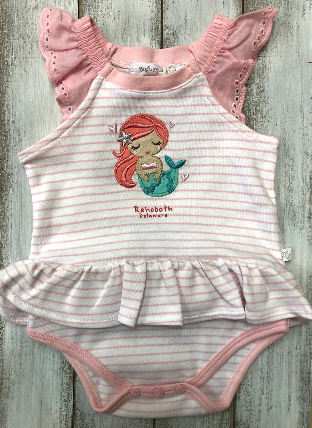 MERMAID DRESS ONESIE, Size: 0-3 MONTHS