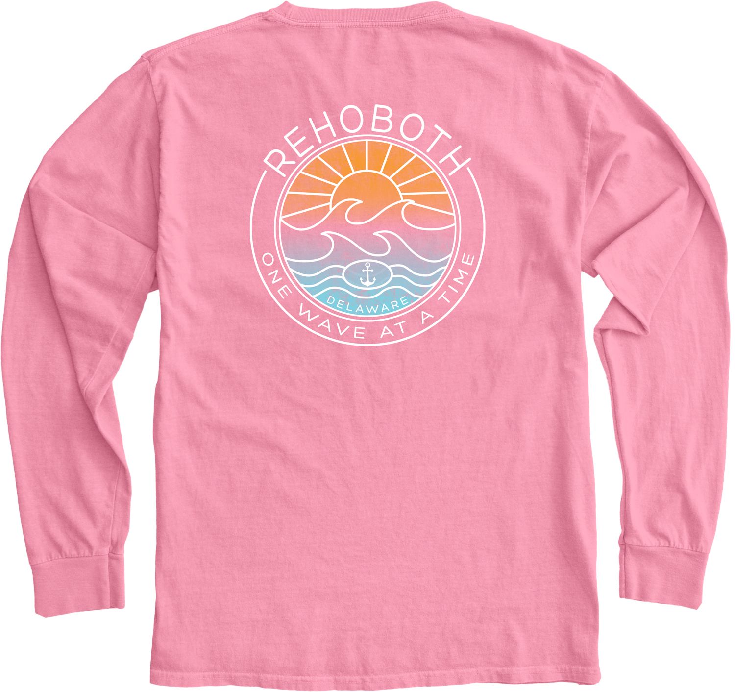 EFFECTIVE WAVE LS TEE, Color: HOT PINK, Size: S