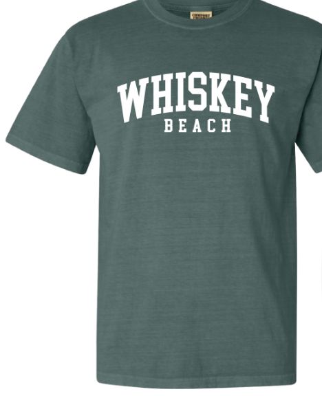 MENS CLASSIC WHISKEY BEACH SS TEE, Color: BLUE SPRUCE, Size: S