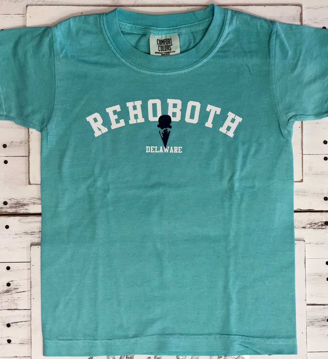 YOUTH CLASSIC BEACH SS TEE CHALKY MINT ICE CREAM, Size: XXS