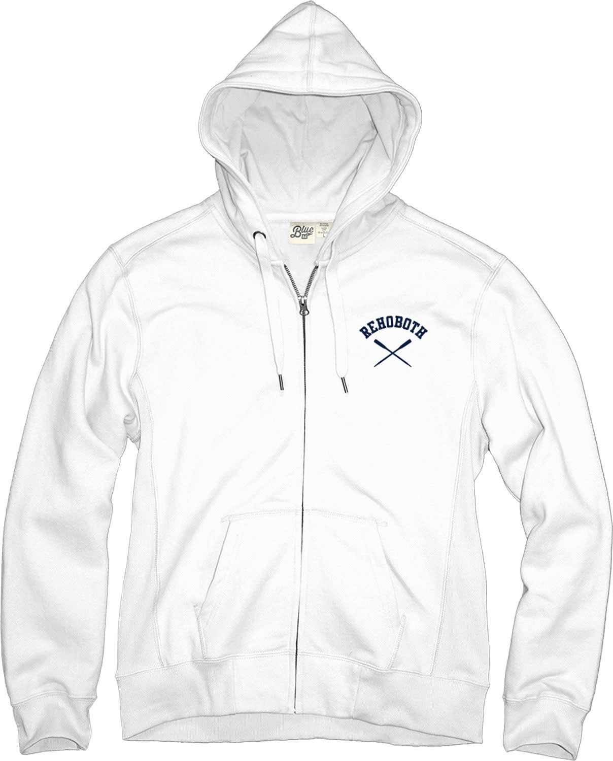 WOMENS DYNAMITE OARS SOFT FULL ZIP HOOD, Color: WHITE, Size: S