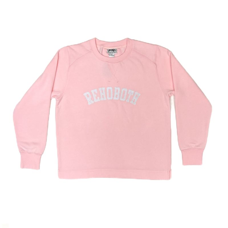 WOMENS APPLIQUE CREWNECK SWEATSHIRT