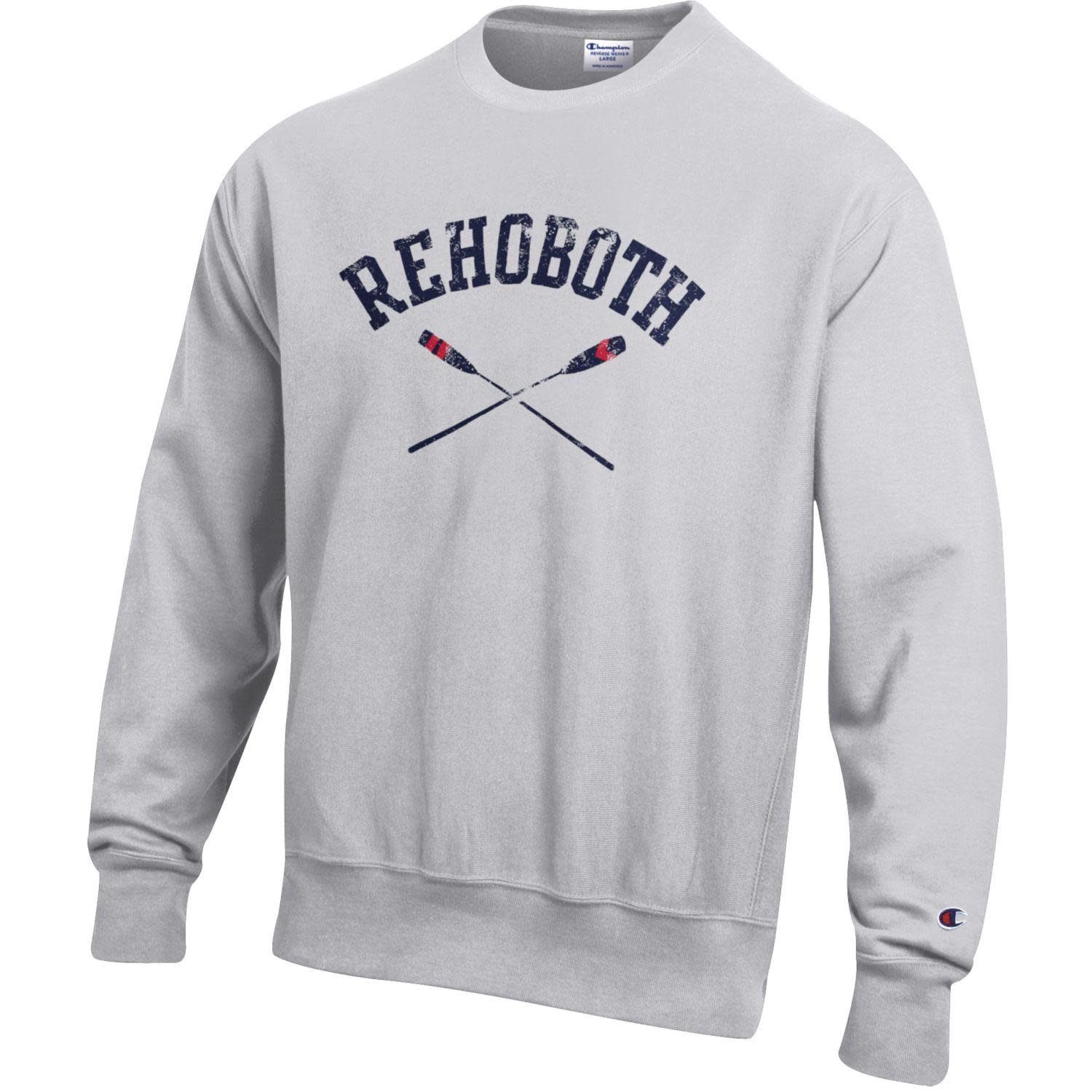 CHAMPION REVERSE WEAVE CREWNECK, Color: SILVER GREY OARS, Size: XS
