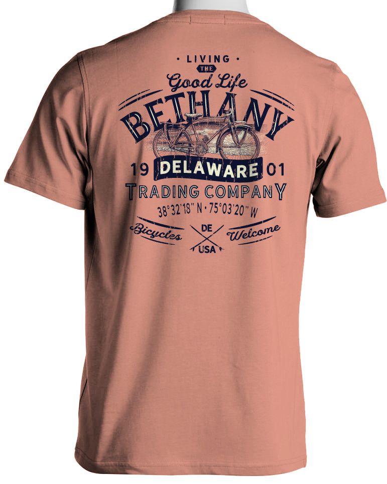 BETHANY BEELINE COASTAL BIKE SS TEE, Color: TERRACOTA, Size: S