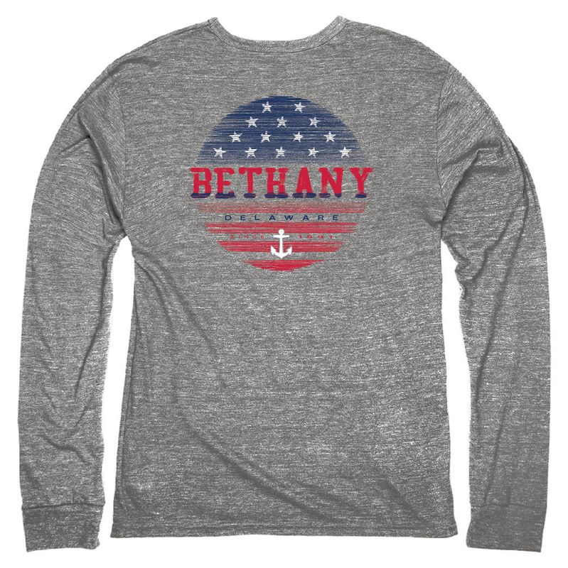 BETHANY DECORUM FLAG TRIBLEND LS TEE 