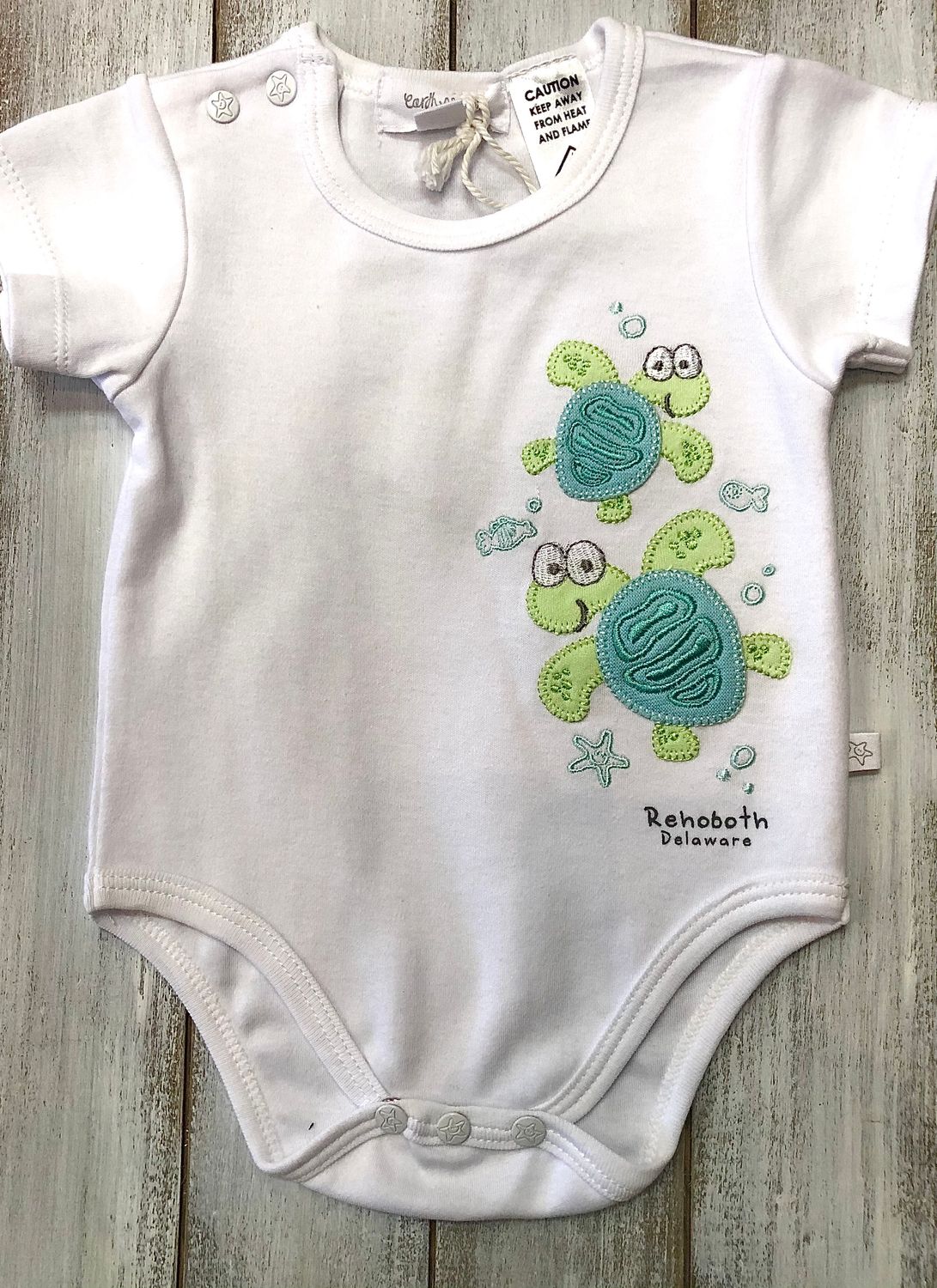 TURTLE STACK ONESIE, Size: 0-3 MONTHS