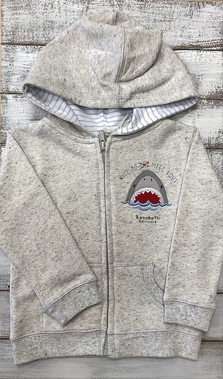 EAT YOU SHARK ZIP HOOD