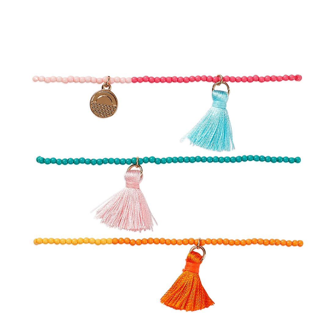 ASHLEY BRACELET SET, Color: TASSLES