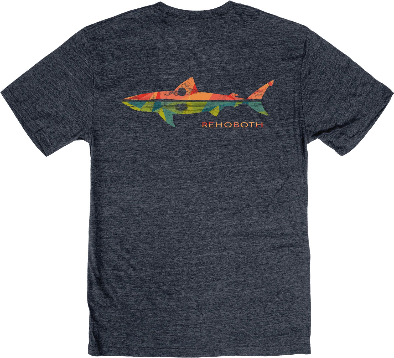 REMNANT SHARK TRIBLEND SS TEE, Color: NAVY, Size: S