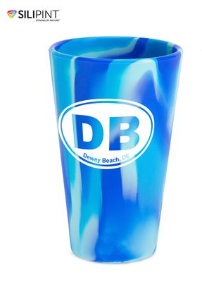 DEWEY SILICONE 16 OZ PINT GLASS