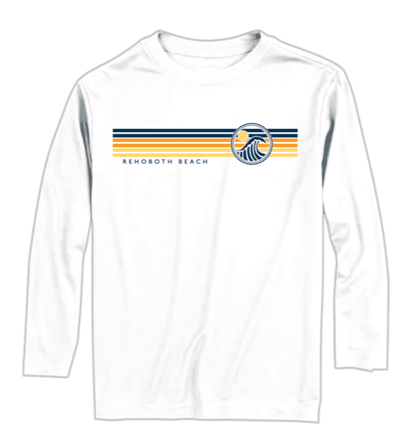 YOUTH SPF50 SUNPROOF SWIM LS TEE, Color: WHITE, Size: S