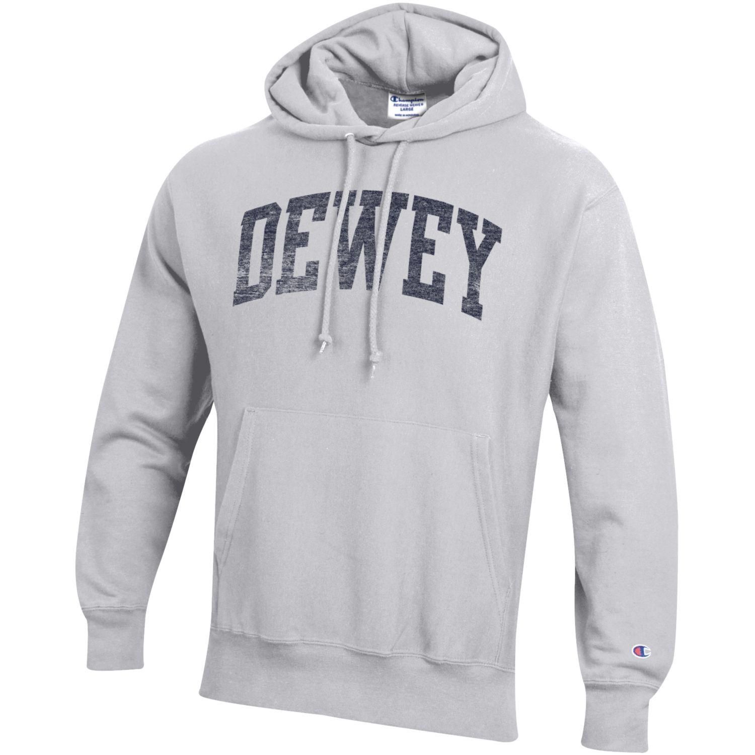 DEWEY CHAMPION RW HOODIE, Color: SILVER GREY ARCH, Size: S