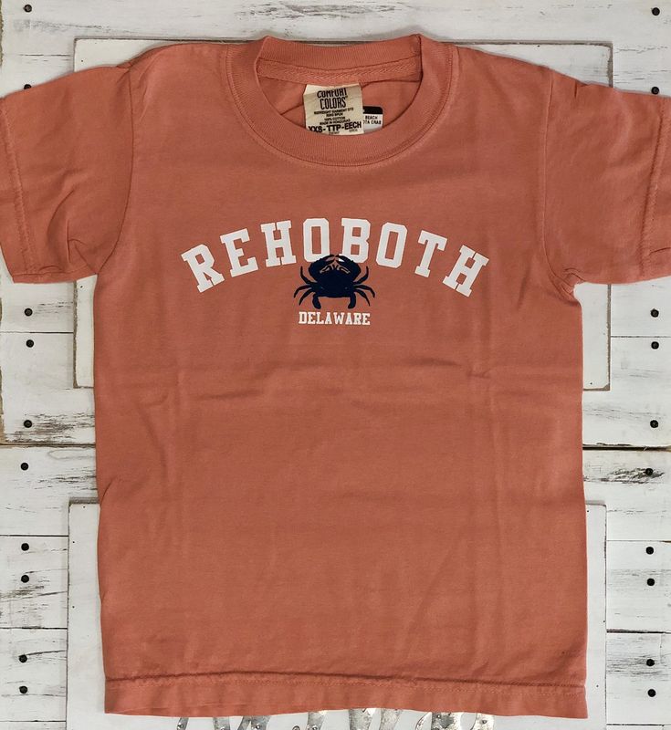 YOUTH CLASSIC BEACH SS TEE TERRACOTA CRAB