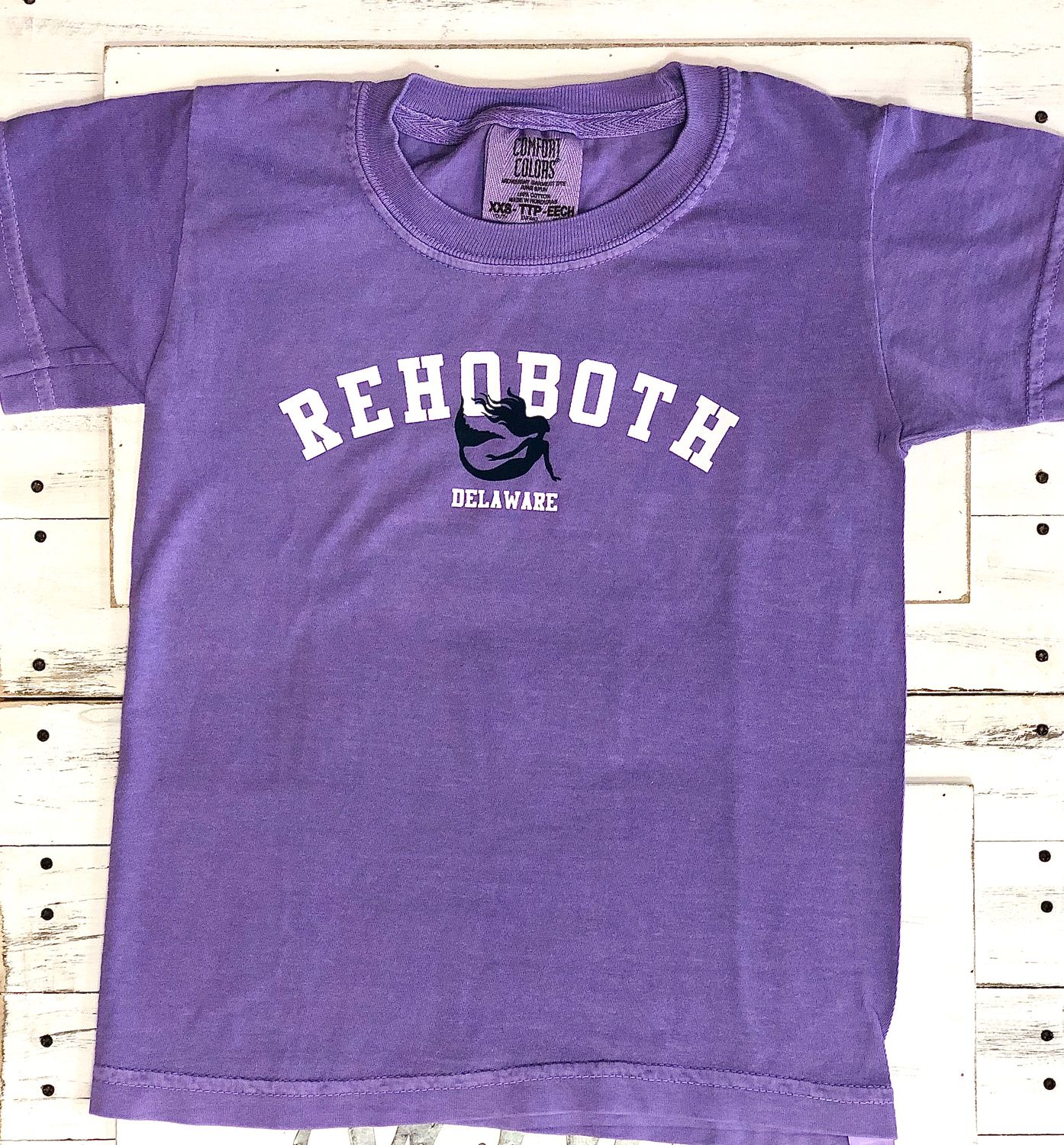 YOUTH CLASSIC BEACH SS TEE VIOLET MERMAID, Size: XXS