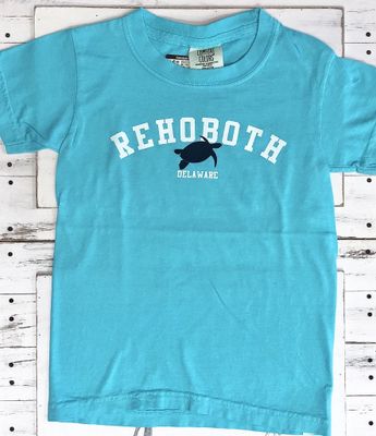 YOUTH CLASSIC BEACH SS TEE LAGOON TURTLE